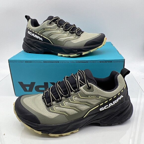 Scarpa Rush 2 GTX Women’s Hiking Trail Running Shoes Sage Dusty Yellow US 7.5 B - Picture 1 of 10